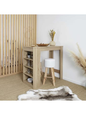 THE HOME DECO FACTORY Bartisch in Natur - (B)115 x (H)103 x (T)50 cm