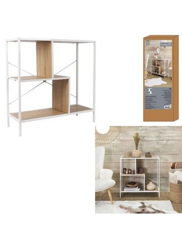 THE HOME DECO FACTORY Standregal in Hellbraun/ Weiß - (B)80 x (H)79,5 x (T)30 cm