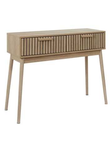 THE HOME DECO FACTORY Konsole "Klaus" in Hellbraun - (B)100 x (H)80 x (T)35 cm