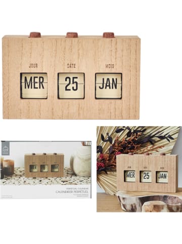 Ethnical Life Decokalender beige - (B)19,5 x (H)12 x (D)5 cm