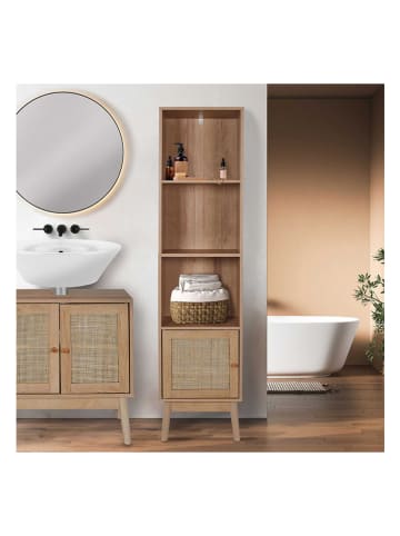 The Home Deco Kids Staande kast "Bali" naturel - (B)40 x (H)160 x (D)30 cm