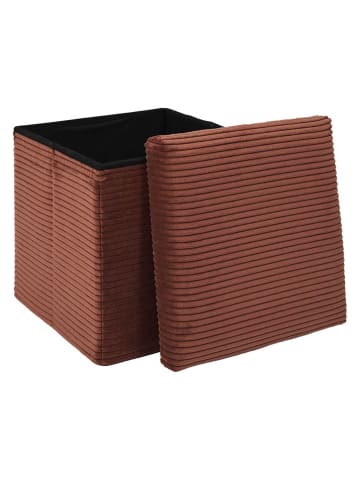 THE HOME DECO FACTORY Opbergkruk bruin - (B)28 x (H)38 x (D)38 cm