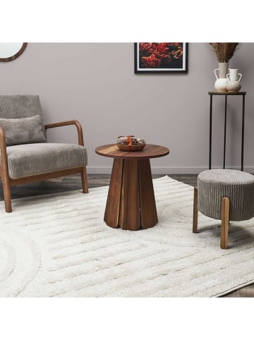 Rétro Chic Beistelltisch "Will" in Braun - (H)45 x Ø 45 cm
