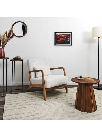 THE HOME DECO FACTORY Fauteuil wit - (B)64,5 x (H)75 x (D)86 cm