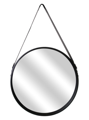 DOCK avenue Spiegel in Schwarz - Ø 50 cm