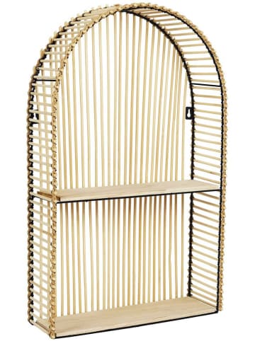 THE HOME DECO FACTORY Wandregal in Natur - (B)37 x (H)61 x (T)12 cm