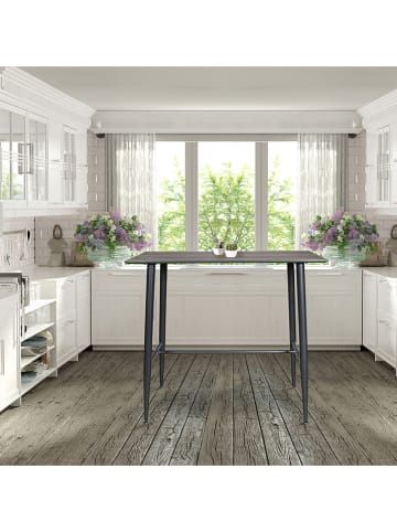 Ethnical Life Esstisch in Schwarz/ Natur - (B)102 x (H)115 x (T)60 cm