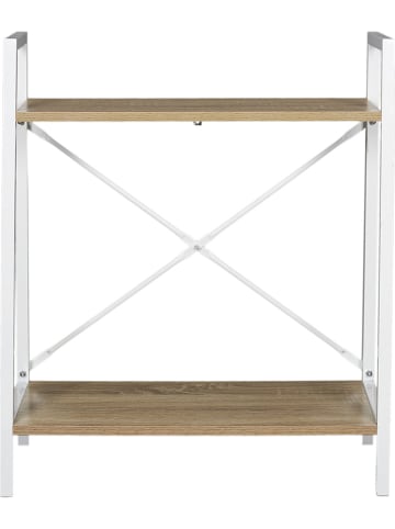 THE HOME DECO FACTORY Wandmeubel naturel/wit - (B)60 x (H)70 x (D)27 cm