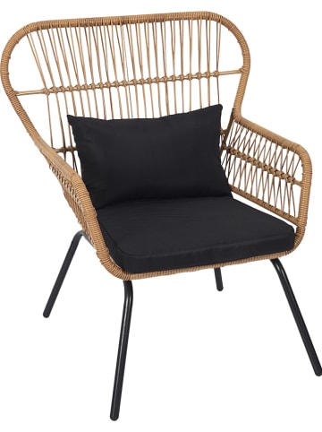 Ethnical Life Buitenfauteuil "Helsiniki" lichtbruin - (B)81 x (H)96 x (D)76 cm