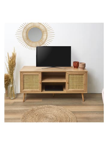 Ethnical Life TV-Kommode "Bali" in Hellbraun - (B)115 x (H)56,5 x (T)39 cm
