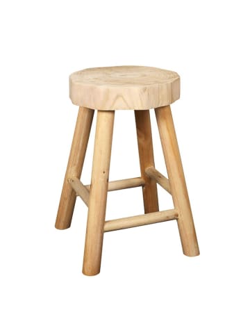 Ethnical Life Hocker "Harald" in Natur - (H)40 x Ø 26 cm