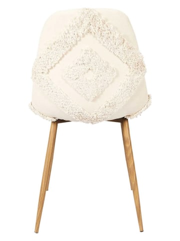 Ethnical Life Eetkamerstoel "Faro" crème - (H)86 x (D)50 cm