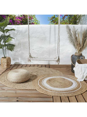 Garden Spirit Schaukel ''Makrame'' in Weiß - (B)65 x (H)210 x (T)20 cm