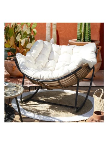 Garden Spirit Fotel "Tulum" w kolorze kremowym - 96 x 73 x 114 cm