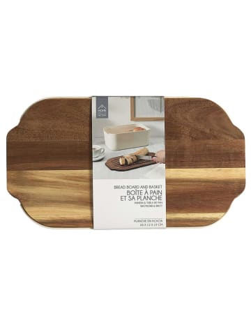 Make a Wish Brotkasten in Weiß/ Natur - (B)33 x (H)19 x (T)12 cm
