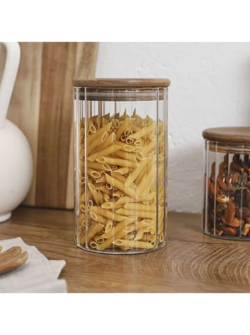 COOK CONCEPT Vorratsglas in Transparent/ Hellbraun - 700 ml