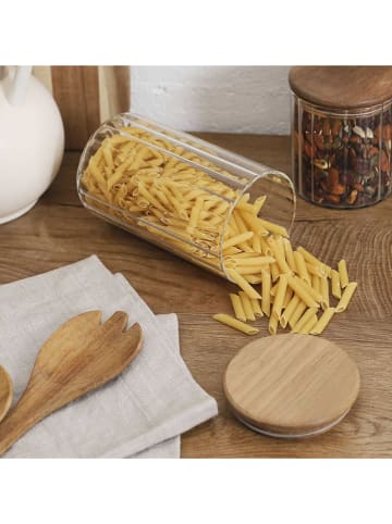 COOK CONCEPT Vorratsglas in Transparent/ Hellbraun - 700 ml