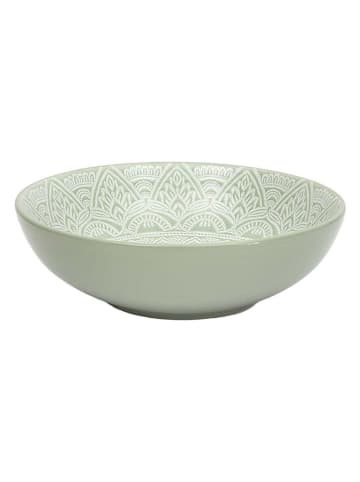 Ethnical Life Talerze głębokie (6 szt.) "Sahara" w kolorze zielonym - Ø 18,5 cm