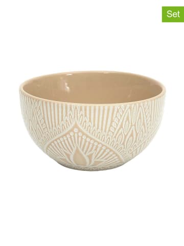 every ware Miski (6 szt.) w kolorze kremowo-brązowym - Ø 13,8 cm