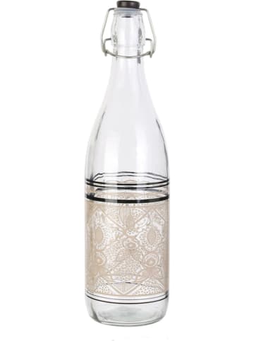 every ware 2er-Set: Glasflaschen in Transparent/ Schwarz - 1 l (Überraschungsprodukt)