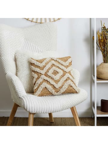 Ethnical Life Kissen in Beige - (L)40 x (B)40 cm