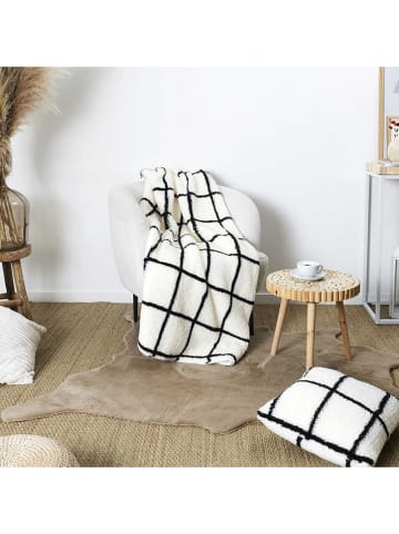 THE HOME DECO FACTORY Plaid crème - (L)160 x (B)130 cm