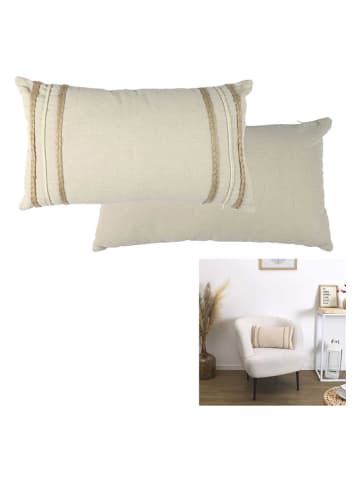 Ethnical Life Kissen in Beige - (L)50 x (B)30 cm