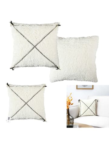 HYGGE Kissen in Creme - (L)40 x (B)40 cm