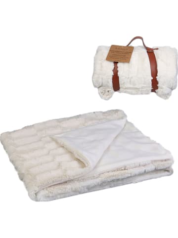 THE HOME DECO FACTORY Plaid wit - (L)150 x (B)120