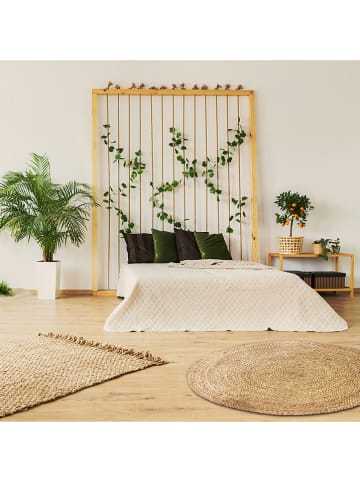 THE HOME DECO FACTORY Jute-Teppich in Hellbraun - Ø 120 cm