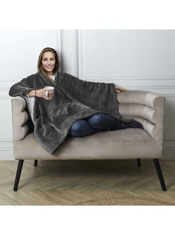 HYGGE Plaid in Grau - (L)170 x (B)130 cm