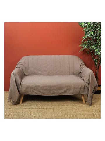 Ethnical Life Überwurf in Taupe - (L)250 x (B)170 cm