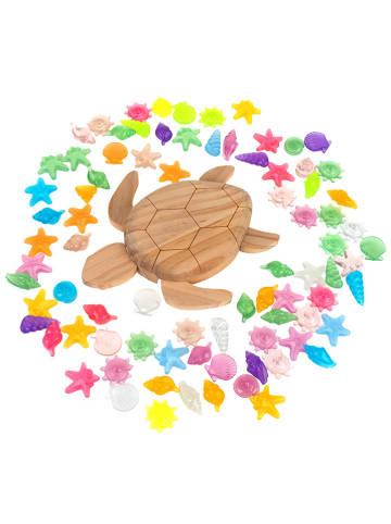 SUNNYSUE Drewniany zestaw konstrukcyjny "Turtle" - 3+