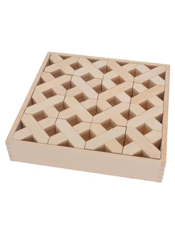 SUNNYSUE 17-częściowy zestaw "X Blocks" w kolorze beżowym do majsterkowania