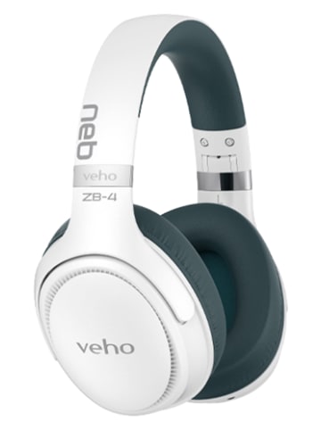 Veho Bluetooth-over-ear-hoofdtelefoonset ''ZB-4 NEB'' wit