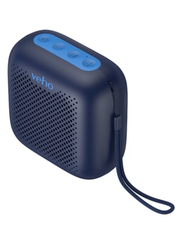 Veho Bluetooth-Lautsprecher ''MZ4'' in Dunkelblau - (B)9,3 x (H)9,5 x (T)4,8 cm