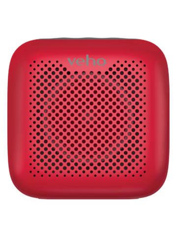 Veho Bluetooth-luidspreker ''MZ4'' rood - (B)9,3 x (H)9,5 x (D)4,8 cm