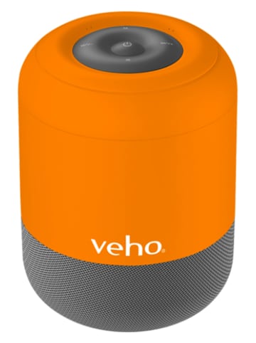 Veho Bluetooth-Lautsprecher ''MZ-S'' in Orange - (H)10,5 x Ø 7,5 cm