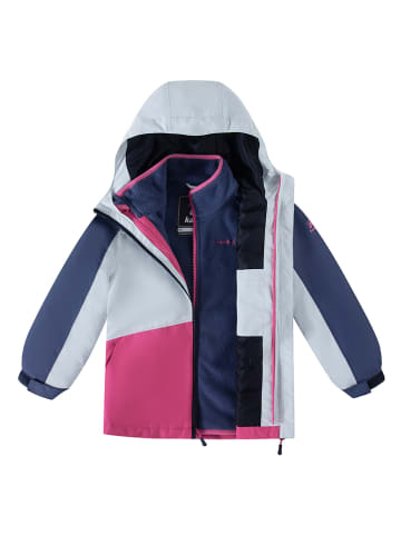 Kamik 3-in-1 regenjas "Estella" roze/donkerblauw