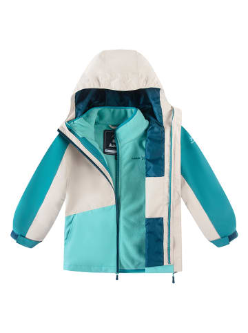 Kamik 3-in-1 regenjas "Estella" turquoise/wit