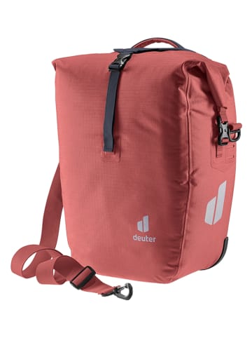 Deuter Torba rowerowa "Weybridge 20+5" w kolorze bordowym - 34 x 40 x 19 cm