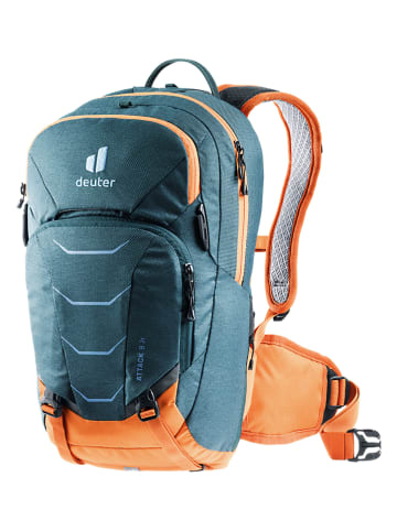 Deuter Fahrradrucksack "Attack 8 JR" in Dunkelblau/ Orange - (B)24 x (H)42 x (T)14 cm