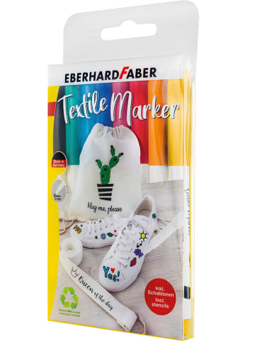Eberhard Faber Textielstiften - 8 stuks