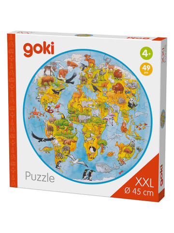 Goki 49tlg. Puzzle "Welt" - ab 4 Jahren