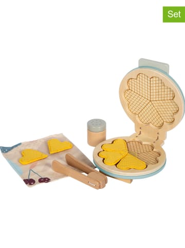 small foot Wafelijzer-set blauw/geel - vanaf 2 jaar