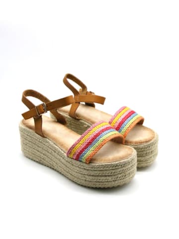 Bellucci Haksandalen meerkleurig/lichtbruin