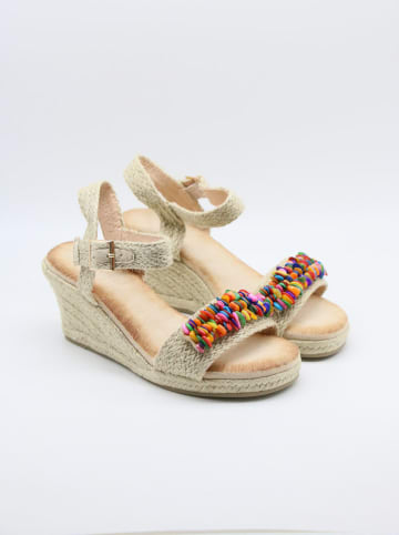 Bellucci Keilsandaletten in Beige