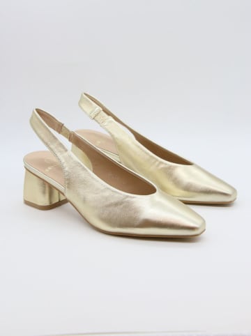 Bellucci Pumps met bandje goudkleurig