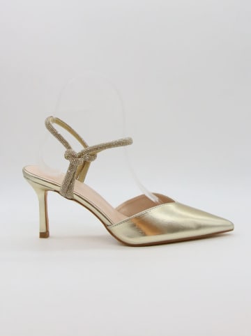 Bellucci Pumps met bandje goudkleurig