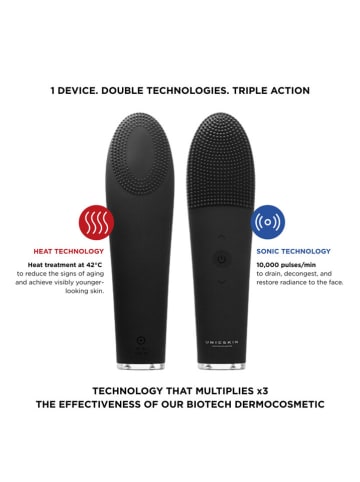 UNICSKIN Urządzenie "UNICTHERMO SONIC 2.0" w kolorze czarnym do pielęgnacji twarzy